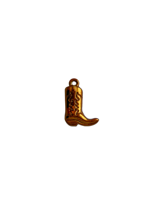 Cowboy Boots Bronze Charm