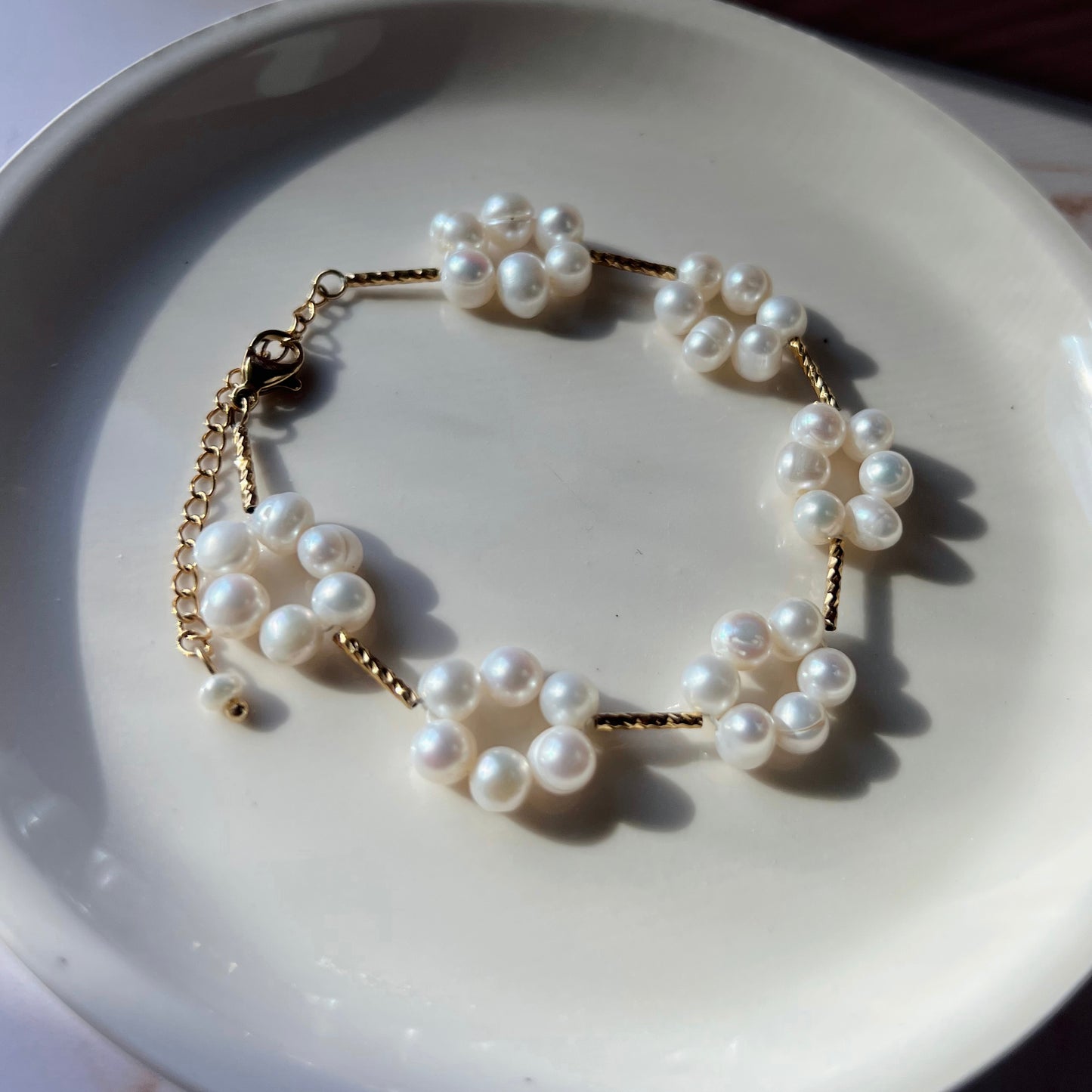 Flower Pearl Bracelet