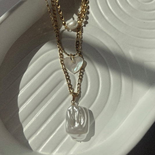 Lolita Pearl Charm Necklace